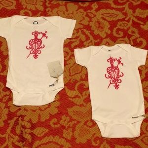 LAST ONE! Hand printed Onesie